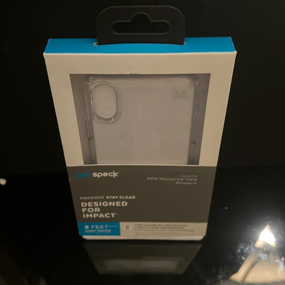 Speck Presidio Stay Clear for iPhone X Phone Case